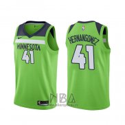 Camiseta Minnesota Timberwolves Juancho Hernangomez NO 41 Statement 2019-20 Verde