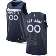 Camiseta Minnesota Timberwolves Personalizada 2017-18 Azul