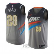 Camiseta Oklahoma City Thunder Abdel Nader NO 28 Ciudad 2017-18 Gris