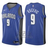 Camiseta Orlando Magic Nikola Vucevic NO 9 Icon 2017-18 Azul