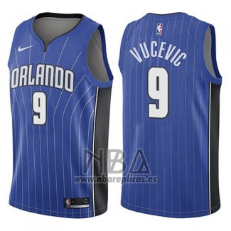 Camiseta Orlando Magic Nikola Vucevic NO 9 Icon 2017-18 Azul