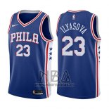 Camiseta Philadelphia 76ers Ersan Ilyasova NO 23 Icon 2017-18 Azul