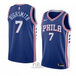 Camiseta Philadelphia 76ers Haywood Highsmith NO 7 Icon 2018 Azul