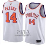 Camiseta Phoenix Suns Alec Peters NO 14 Classic 2018 Blanco