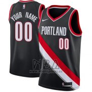 Camiseta Portland Trail Blazers Personalizada 2017-18 Negro