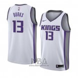 Camiseta Sacramento Kings Alec Burks NO 13 Association 2018 Blanco