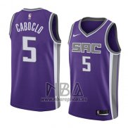 Camiseta Sacramento Kings Bruno Caboclo NO 5 Icon 2018 Violeta