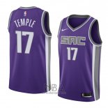 Camiseta Sacramento Kings Garrett Temple NO 17 Icon 2018 Violeta