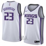 Camiseta Sacramento Kings Malachi Richardson NO 23 Association 2018 Blanco