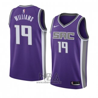 Camiseta Sacramento Kings Troy Williams NO 19 Icon 2018 Violeta