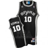 Camiseta San Antonio Spurs Dennis Rodman NO 10 Retro Negro