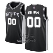 Camiseta San Antonio Spurs Personalizada Icon 2017-18 Negro