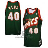 Camiseta Seattle SuperSonics Shawn Kemp NO 40 Historic Retro Verde