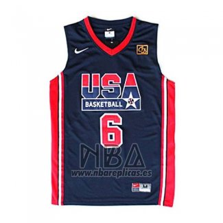 Camiseta USA 1992 Patrick Ewing NO 6 Negro