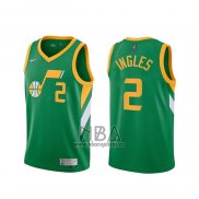 Camiseta Utah Jazz Joe Ingles NO 2 Earned 2020-21 Verde