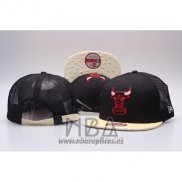 Gorra Chicago Bulls Snapback Negro Crema