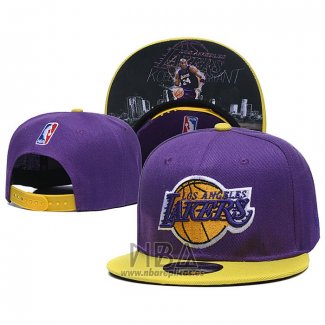 Gorra Los Angeles Lakers Kobe Bryant 9FIFTY Snapback Violeta Amarillo