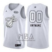 Camiseta All Star 2018 Miami Heat Nike Personalizada Blanco