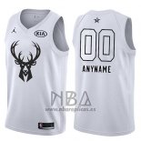 Camiseta All Star 2018 Milwaukee Bucks Nike Personalizada Blanco