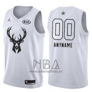 Camiseta All Star 2018 Milwaukee Bucks Nike Personalizada Blanco