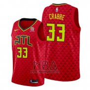 Camiseta Atlanta Hawks Allen Crabbe NO 33 Statement Rojo