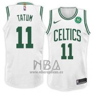 Camiseta Boston Celtics Jayson Tatum NO 11 Association 2018 Blanco