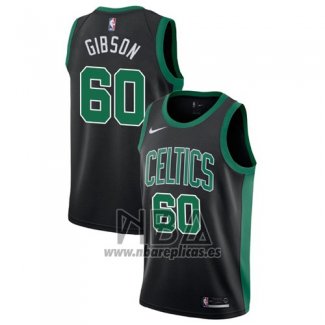 Camiseta Boston Celtics Jonathan Gibson NO 60 Statement 2017-18 Negro