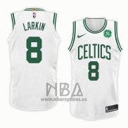 Camiseta Boston Celtics Shane Larkin NO 8 Association 2018 Blanco