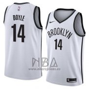 Camiseta Brooklyn Nets Milton Doyle NO 14 Association 2018 Blanco