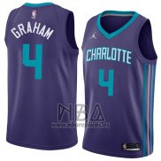 Camiseta Charlotte Hornets Devonte Graham NO 4 Statement 2018 Violeta