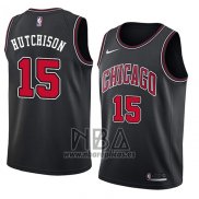 Camiseta Chicago Bulls Chandler Hutchison NO 15 Statement 2018 Negro