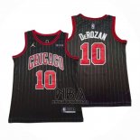 Camiseta Chicago Bulls Demar Derozan NO 10 Statement 2020-21 Negro