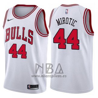 Camiseta Chicago Bulls Nikola Mirotic NO 44 Association 2017-18 Blanco