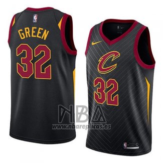 Camiseta Cleveland Cavaliers Jeff Green NO 32 Statement 2018 Negro