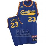 Camiseta Cleveland Cavaliers LeBron James NO 23 Retro 2009 Azul