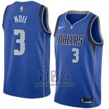 Camiseta Dallas Mavericks Nerlens Noel NO 3 Icon 2018 Azul