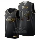 Camiseta Golden Edition Los Angeles Lakers Danny Green NO 14 Negro