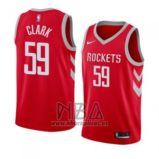 Camiseta Houston Rockets Gary Clark NO 59 Icon 2018 Rojo