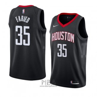 Camiseta Houston Rockets Kenneth Faried NO 35 Statement 2018 Negro