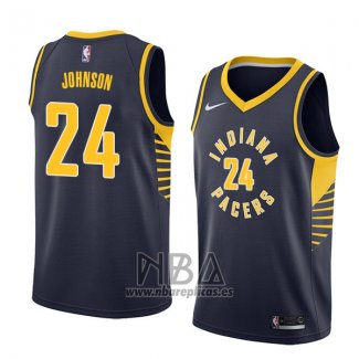 Camiseta Indiana Pacers Alize Johnson NO 24 Icon 2018 Azul