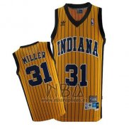 Camiseta Indiana Pacers Reggie Miller NO 31 Retro Amarillo