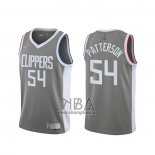 Camiseta Los Angeles Clippers Patrick Patterson NO 54 Earned 2020-21 Gris