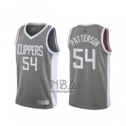 Camiseta Los Angeles Clippers Patrick Patterson NO 54 Earned 2020-21 Gris