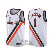 Camiseta Los Angeles Clippers Reggie Jackson NO 1 Classic Edition Blanco