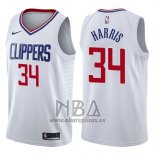 Camiseta Los Angeles Clippers Tobias Harris NO 34 Association 2017-18 Blanco