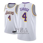 Camiseta Los Angeles Lakers Alex Caruso NO 4 Association 2018-19 Blanco