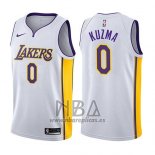 Camiseta Los Angeles Lakers Kyle Kuzma NO 0 2017-18 Blanco