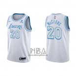 Camiseta Los Angeles Lakers Mac McClung NO 20 Ciudad 2021-22 Blanco