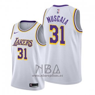 Camiseta Los Angeles Lakers Mike Muscala NO 31 Association Blanco