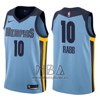 Camiseta Memphis Grizzlies Ivan Rabb NO 10 Statement 2017-18 Azul